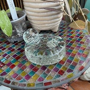 Sven Jensen glass candlestick holder